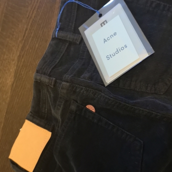 Corduroy mid rise straight pants - Picture 5 of 7